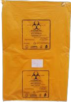 Clinical Waste Polythene Bag - Yellow 24x36